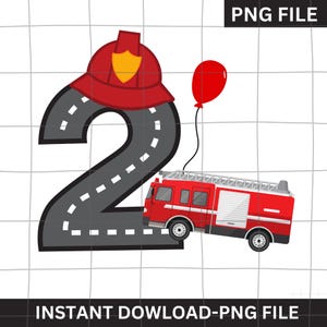 Emergency vehicle clipart, Ambulance png, police car png, firetruck png, 2nd Birthday sublimation