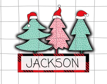 Nombre de niño personalizado Navidad Png, Lindo Navidad Png para niños, Monograma de nombre de niños de vacaciones de Navidad, Nombre de niños personalizado Png