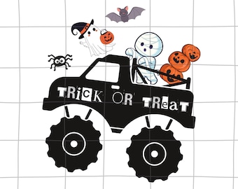 Camión monstruo para niños, Halloween PNG, lindo Halloween PNG para niños, Halloween PNG, niño Halloween PNG, camión de Halloween PNG, camión monstruo de calabaza