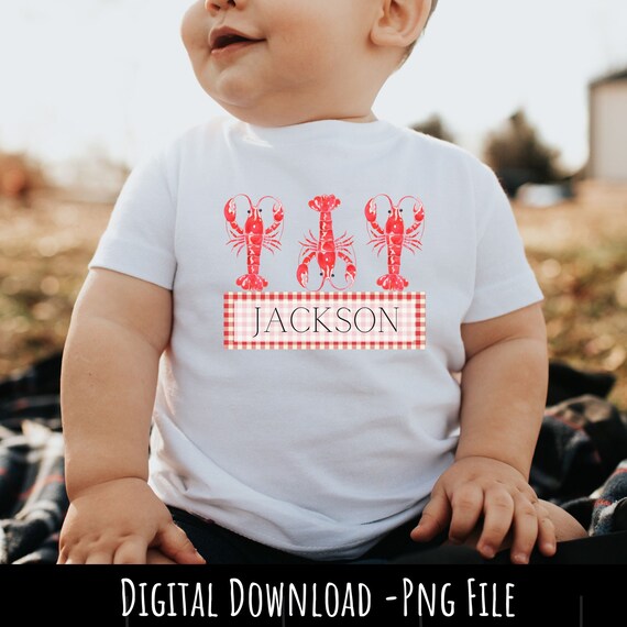 crawfish png kid, crawfish png boys, crawfish season png, personalized kids png