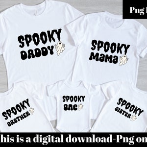 the spooky one png, halloween first birthday png, family bundle, instant download, spooky one sublimation