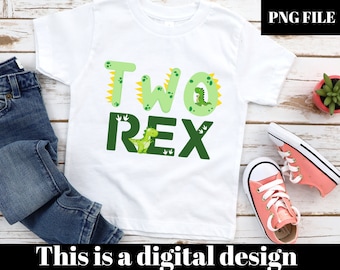 2 Rex Png, zwei Rex Png, Dinosaurier Png, Dinosaurier 2.Geburtstag Png, Dino Png, Sublimation