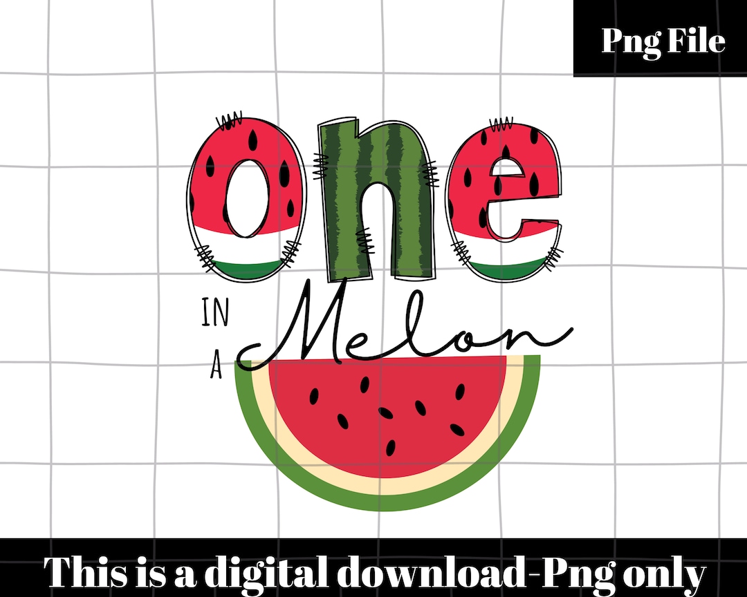 One in A Melon Png , Watermelon Birthday, 1st First Birthday Party Png ...