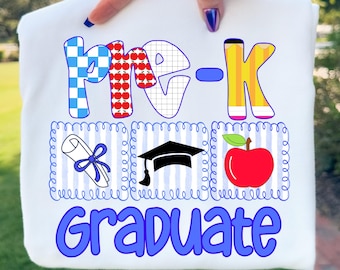 Pre-K Graduation 2026 PNG Boy, Preschool Graduate Shirt Design, Kids Grad Sublimation, Instant Download