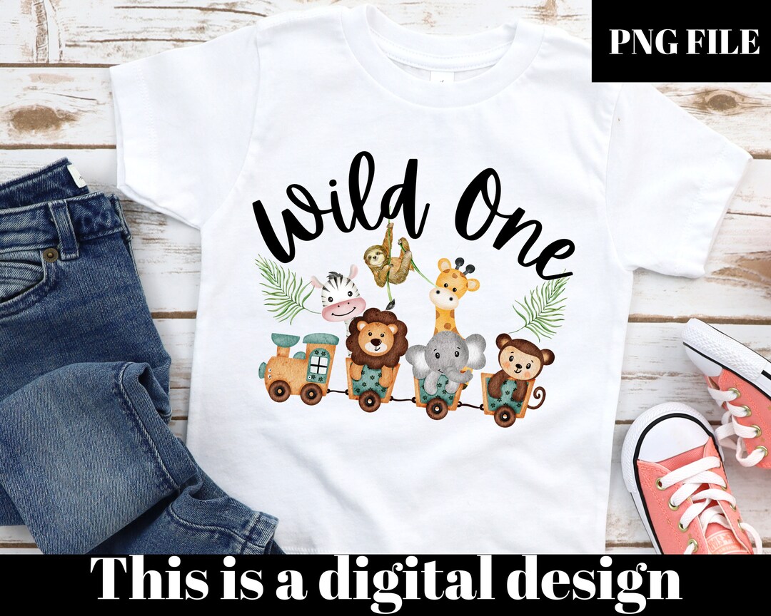 Wild ONE First Birthday PNG, Safari Birthday Transfer File, Baby ...