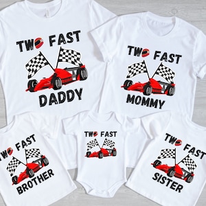 two fast birthday png, race car family png, two fast png, sublimation, heat transfer