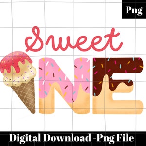 Sweet One Verjaardag png, Ice Cream One Year Old Birthday Party, Ice Cream png, 1e verjaardag png, Family Ice Cream Verjaardag