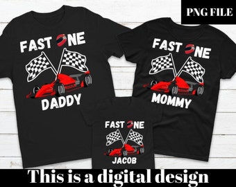 Fast one födelsedag png, Fast one familj png, sublimering, racerbil png, Fast one pappa png, Fast one mamma png
