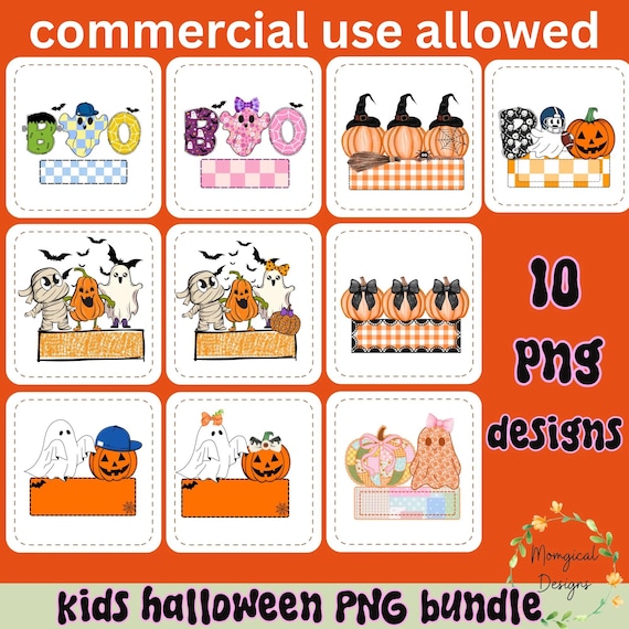 Trick or Treat Candy bag png bundle, halloween candy bag png, Cute Halloween Png for Kids,  Halloween Png, Custom Kids Name Png bundle