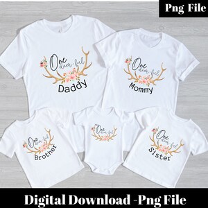 Miss Onedeerful PNG, 1st Birthday Family T Shirt Sublimation Designs, one deer full birthday, onedeerful girl birthday, Digital Download