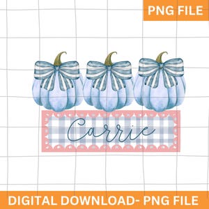 ringraziamento personalizzato png, nome bambino zucca png, carino ringraziamento png per bambini, autunno png per ragazze, nome bambini personalizzato png, zucca blu