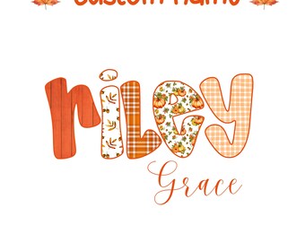 thanksgiving personalized png, Cute Thanksgiving Png for Kids, Fall Png for girls, Custom Kids Name Png