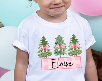 Personalized Kid Name Christmas Tree PNG, Holiday Monogram (Digital Download)