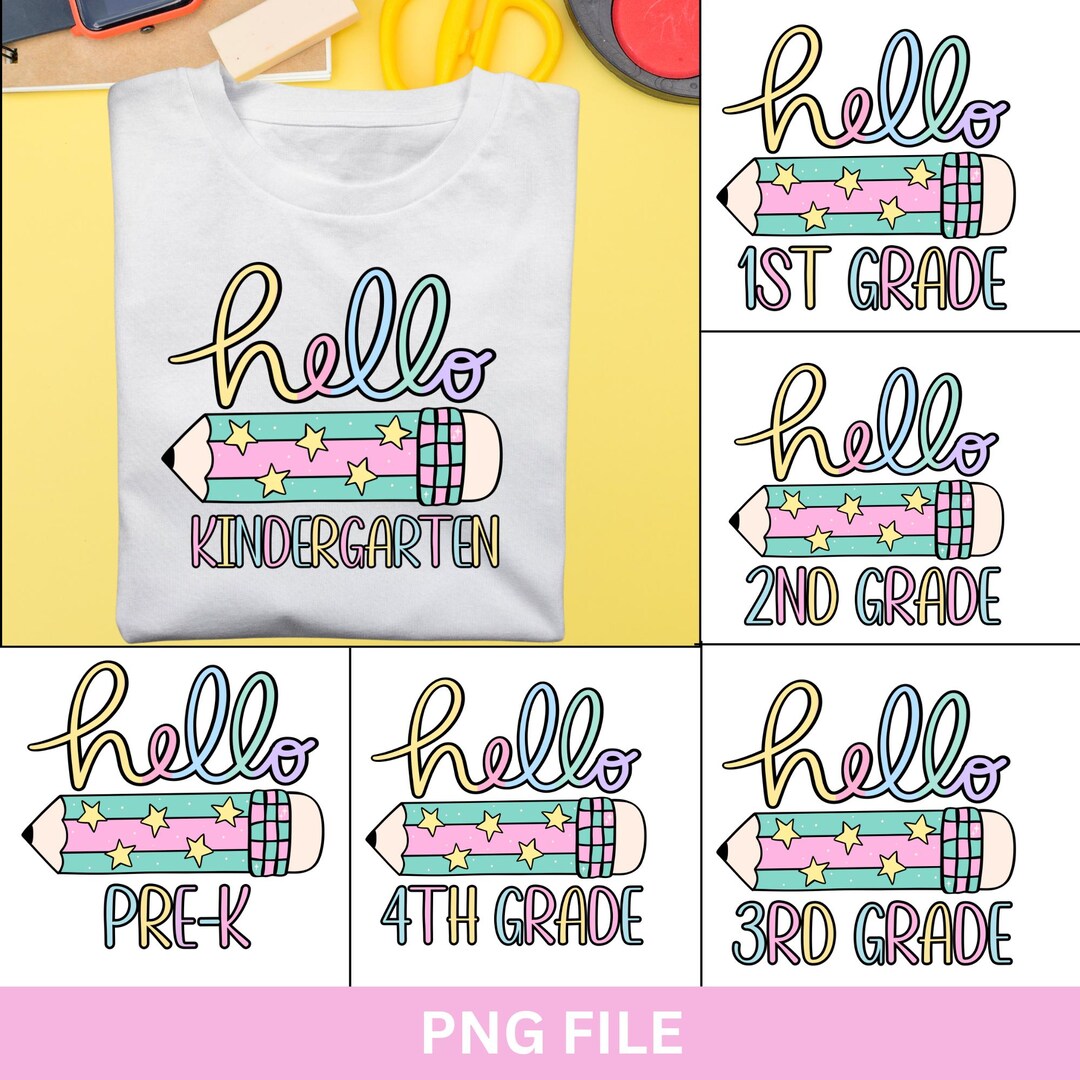 Retro Back to School Png Bundle, First Day of School Png, Retro ...