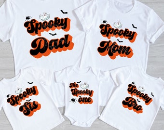 Spooky One Family PNG, Halloween Birthday, Sublimation Design (Digital Download)