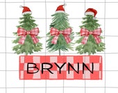 Personalized Kid Name Christmas Png, Cute christmas  Png for Kids, Christmas Holiday Kids Name Monogram, Custom Kids Name Png