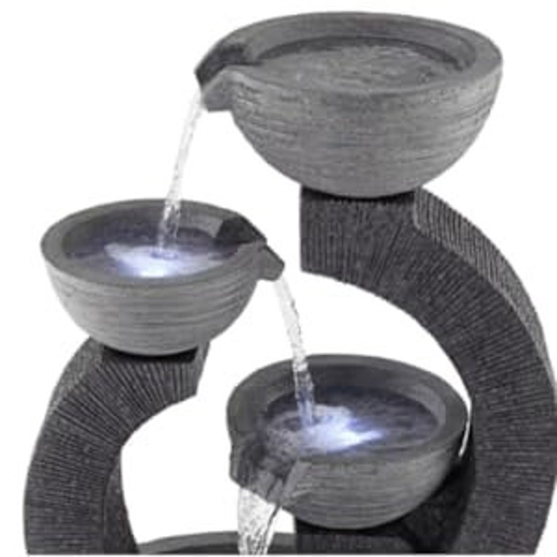 Water Fountain 3 Tier Outdoor Garden Fountains for Home Decor Plants