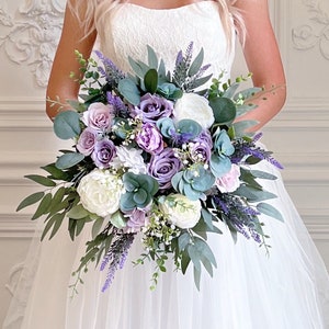 Lavender bridal bouquet, Lavender wedding bouquet, Bridal bouquet, Purple wedding bouquet, Bridesmaids bouquet, Lilac bridal bouquet Bridal bouquet