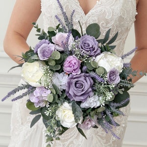 Lavender bridal bouquet, Lavender wedding bouquet, Bridal bouquet, Purple wedding bouquet, Bridesmaids bouquet, Lilac bridal bouquet