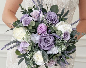 Lavender bridal bouquet, Lavender wedding bouquet, Bridal bouquet, Purple wedding bouquet, Bridesmaids bouquet, Lilac bridal bouquet
