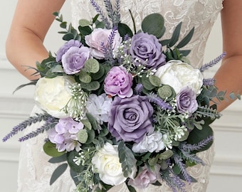 Lavender bridal bouquet, Lavender wedding bouquet, Bridal bouquet, Purple wedding bouquet, Bridesmaids bouquet, Lilac bridal bouquet