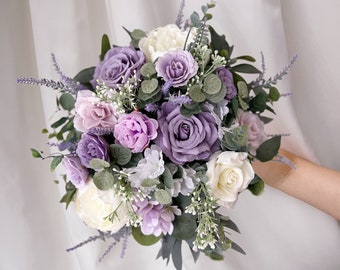 Bridal bouquet, Lavender wedding bouquet, Lilac wedding bouquet, Lavender wedding bouquet, Bridesmaids bouquet, Lilac bridal bouquet