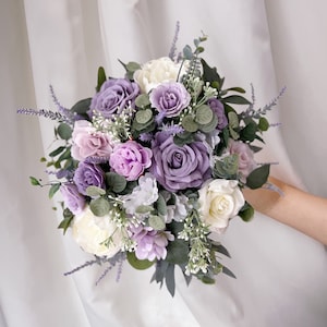 Bridal bouquet, Lavender wedding bouquet, Lilac wedding bouquet, Lavender wedding bouquet, Bridesmaids bouquet, Lilac bridal bouquet