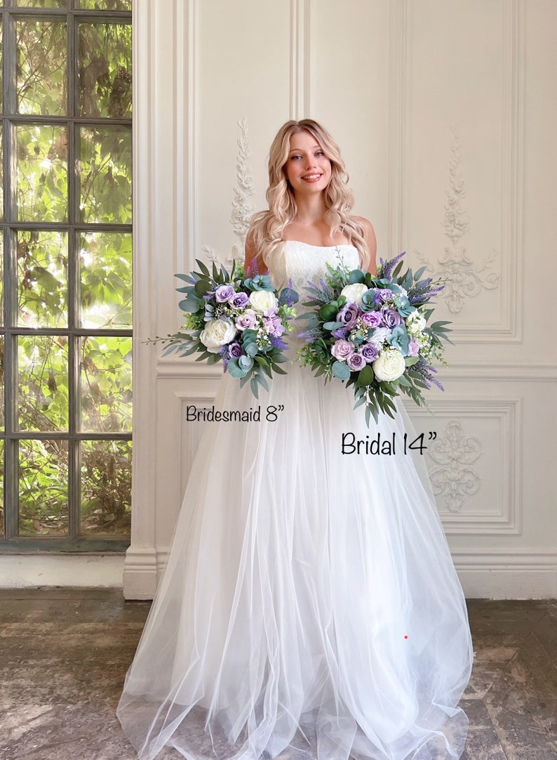 Lavender bridal bouquet, Lavender wedding bouquet, Bridal bouquet, Purple wedding bouquet, Bridesmaids bouquet, Lilac bridal bouquet Bridesmaid bouquet