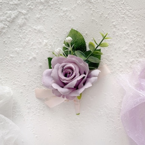 Lavender bridal bouquet, Lavender wedding bouquet, Bridal bouquet, Purple wedding bouquet, Bridesmaids bouquet, Lilac bridal bouquet Boutonniere #1