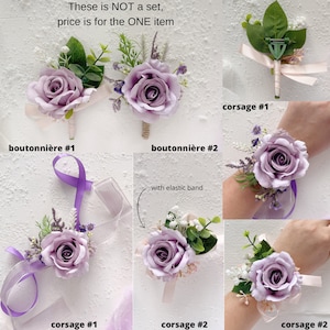 Lavender bridal bouquet, Lavender wedding bouquet, Bridal bouquet, Purple wedding bouquet, Bridesmaids bouquet, Lilac bridal bouquet image 4