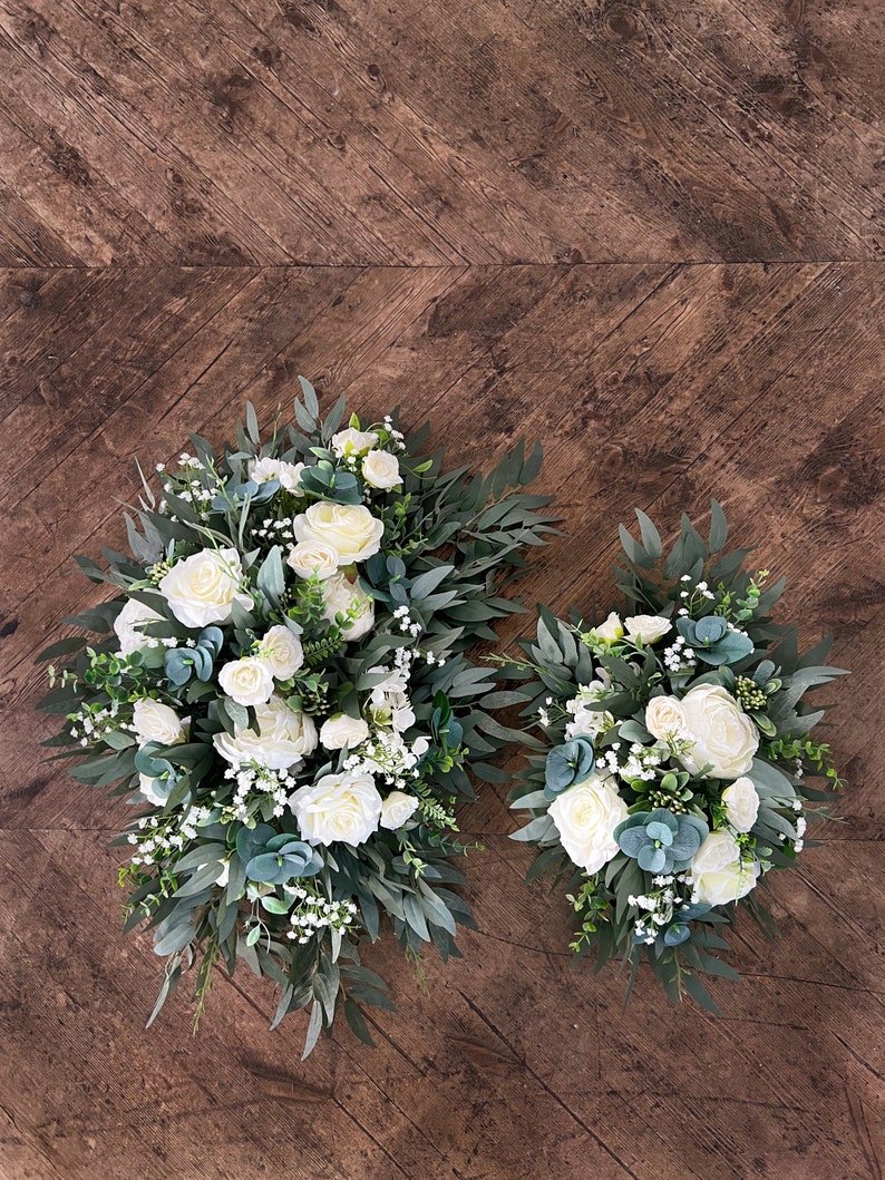 Bridal bouquet, Wedding bouquet, White wedding bouquet, White bridal bouquet, Bridesmaid bouquet, White wedding flowers Arch arrangements