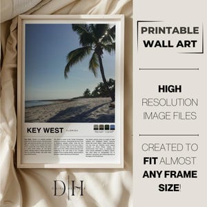 Reisafdruk | Key West-muurkunst | Key West City-poster | Key West Florida-fotoafdruk | Vakantieafdruk Florida