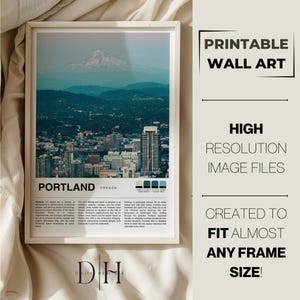 Travel Print | Portland Wall Art | Portland Poster | Portland Oregon Photo Print | Oregon Vacation Print