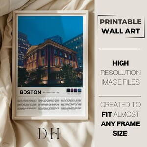 Travel Print | Boston Wall Art | Boston Poster | Boston Photo Print | Massachusetts Travel | Massachusetts Vacation