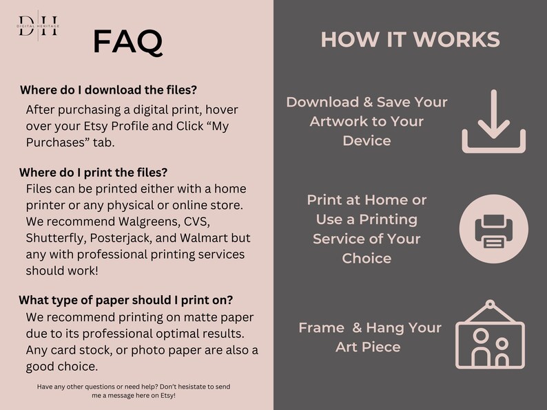 PRINTABLE Office Supplies Definition Printable Office Wall Art