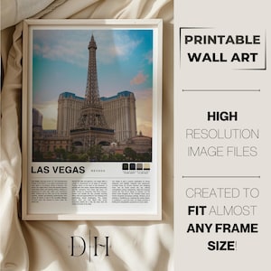 Reise-Druck | Las Vegas Wandkunst | Las Vegas Plakat | Las Vegas Nevada Fotodruck | Nevada Urlaub Posterdruck