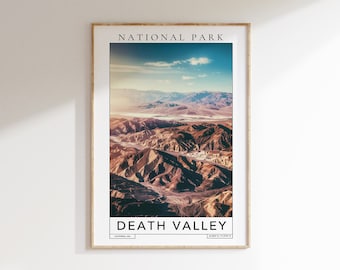 DEATH VALLEY National Park Travel Print - Death Valley, Californië print, Death Valley National Park, Death Valley National Park poster