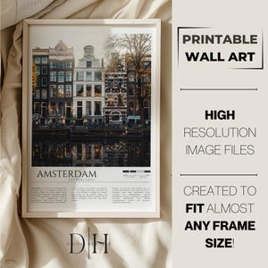 Reise-Druck | Amsterdam Wandkunst | Amsterdam Poster | Niederlande Fotodruck | Amsterdam Wand Dekor | Amsterdam Reisekunst