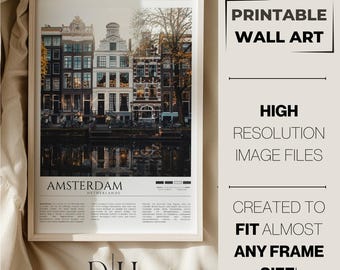 Amsterdam Fotodruck: Niederlande-Reise (Digitaler Download)
