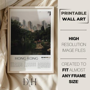 Travel Print | Hong Kong Wall Art | Hong Kong Poster | China Photo Print | Hong Kong Wall Decor | China Vacation Decor