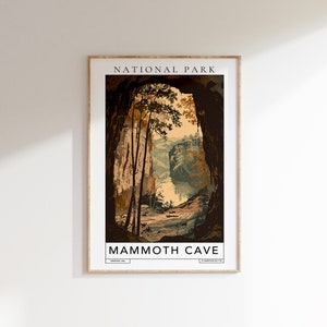 Mammoth Cave National Park Travel Poster (Digital Download)