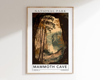 Mammoth Cave National Park Travel Poster (Digital Download)