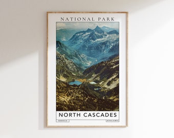 Reisposter North Cascades National Park (digitale download)