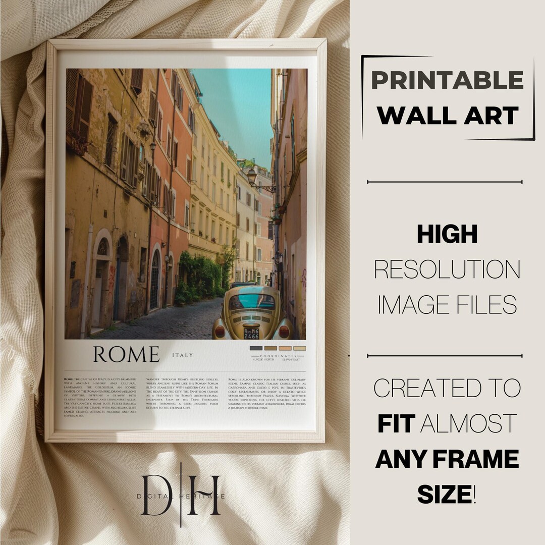 Wall Prints Rome Travel Print Rome Wall Art Rome Poster Rome Photo Print Rome Wall Decor ...