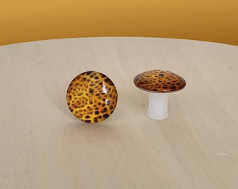 Furniture knob CHEEPARD with 25 mm cabochon