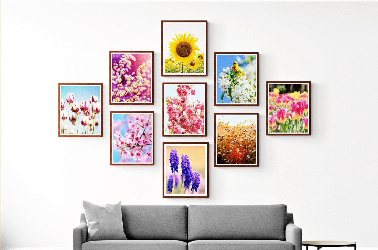 Set of 500 Spring Wall Art Prints, Spring Decor Print Set, Spring