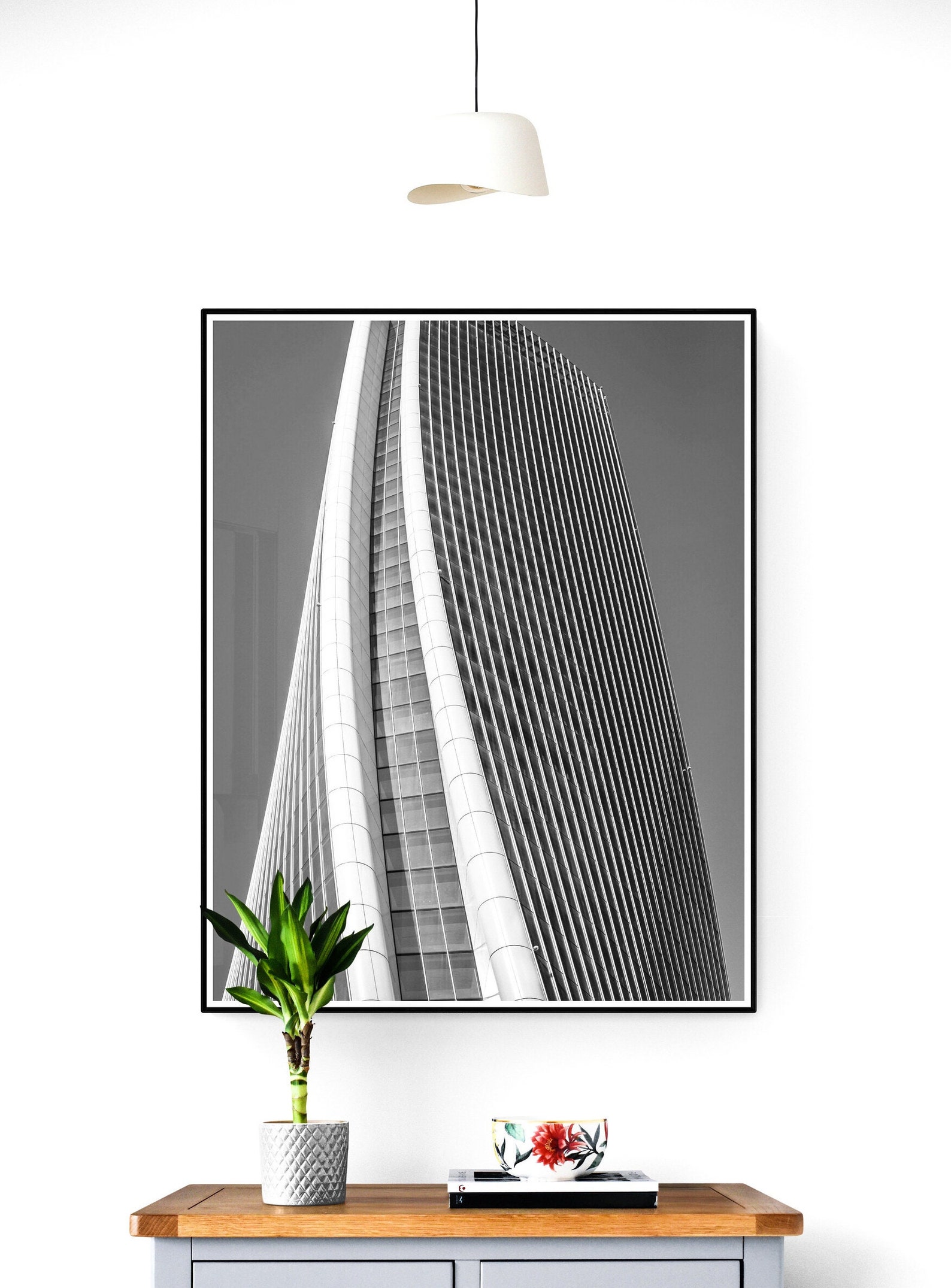 Black & White Architectural Wall Art Set, Black White Wall Art, Black