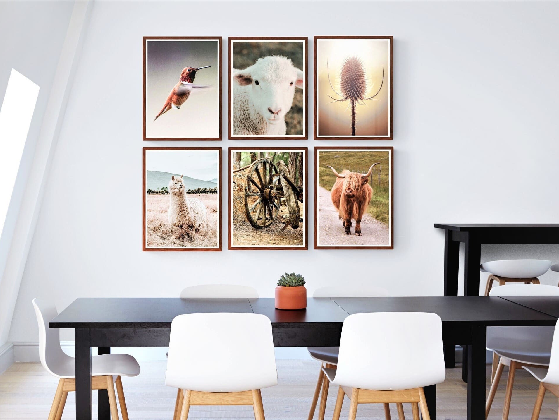 Set of 400 Farm Prints, Farmhouse Wall Art Prints, Rustic Wall Art