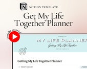 Get Your Life Together Notion Template Life Planner Aesthetic Notion Digital Life Planner Basic Notion Template Digital Planner Minimalist