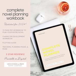 Ultimate Novel Planner | How to Write a Novel Planning Workbook Book Planner How to Write A Book Guided Workbook Digital Writing Workbook